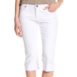 Kut From The Kloth Natalie Crop Stretch Jeans White 4 Petite